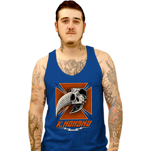 Daily_Deal_Shirts Tank Top, Unisex / Small / Royal Blue Konshu Skull