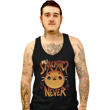 Load image into Gallery viewer, Shirts Tank Top, Unisex / Small / Black Sarcastic Cat
