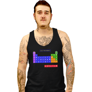 Secret_Shirts Tank Top, Unisex / Small / Black Periodic Table of Power-ups