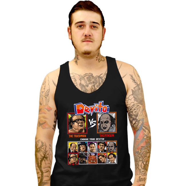 Daily_Deal_Shirts Tank Top, Unisex / Small / Black Devito Fighter