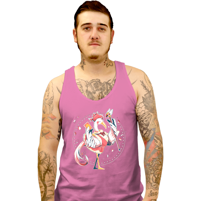 Daily_Deal_Shirts Tank Top, Unisex / Small / Pink Captor Bird