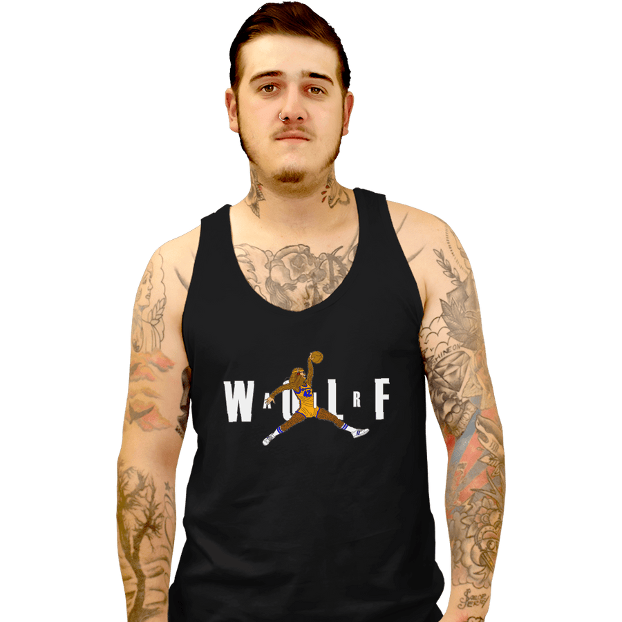 Shirts Tank Top, Unisex / Small / Black Air Wolf '85