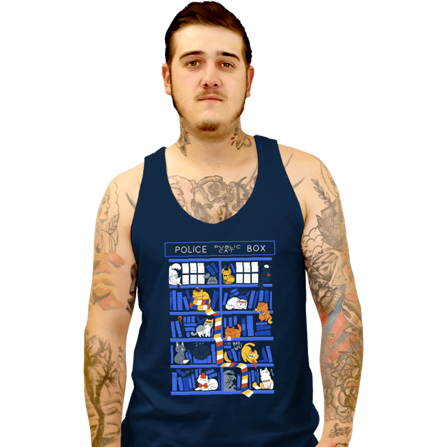 Secret_Shirts Tank Top, Unisex / Small / Navy Library Box