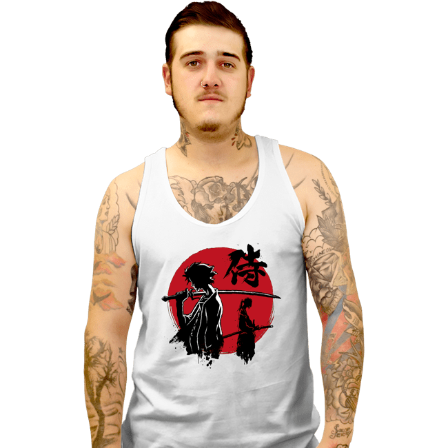 Daily_Deal_Shirts Tank Top, Unisex / Small / White Mugen And Jin Sumi-e