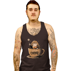 Shirts Tank Top, Unisex / Small / Black Accio Coffee