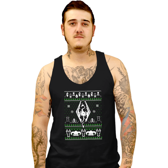 Shirts Tank Top, Unisex / Small / Black Skyrim Sweater