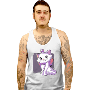 Daily_Deal_Shirts Tank Top, Unisex / Small / White Vain Cat