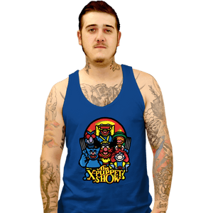 Daily_Deal_Shirts Tank Top, Unisex / Small / Royal Blue The X-Puppet Show