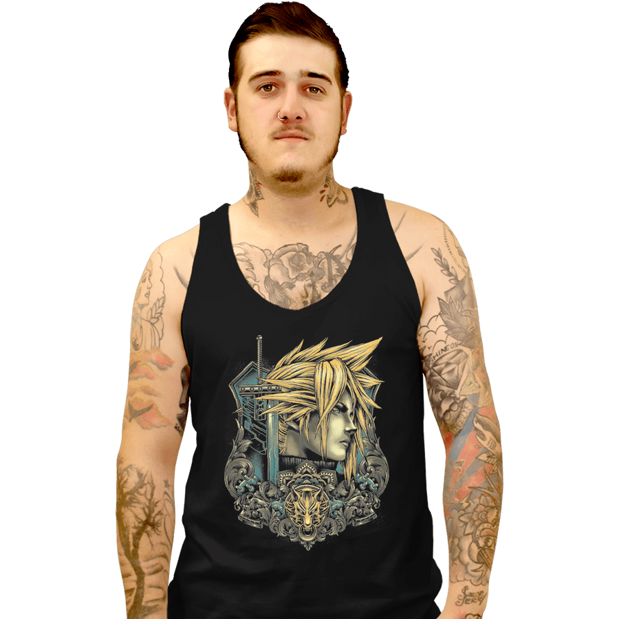 Shirts Tank Top, Unisex / Small / Black Emblem Of The Mercenary