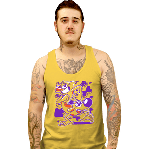 Daily_Deal_Shirts Tank Top, Unisex / Small / Gold A Woof And A Purr
