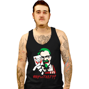 Daily_Deal_Shirts Tank Top, Unisex / Small / Black Why So Tasty?