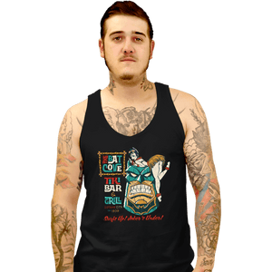 Secret_Shirts Tank Top, Unisex / Small / Black Bat Tiki