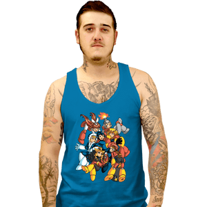 Daily_Deal_Shirts Tank Top, Unisex / Small / Sapphire Robot Masters