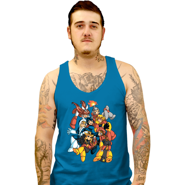 Daily_Deal_Shirts Tank Top, Unisex / Small / Sapphire Robot Masters