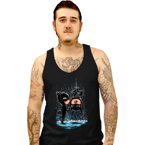 Daily_Deal_Shirts Tank Top, Unisex / Small / Black Bat Kiss