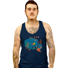 Load image into Gallery viewer, Daily_Deal_Shirts Tank Top, Unisex / Small / Navy Gamecube Remix
