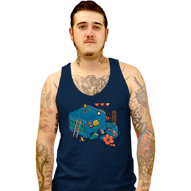 Daily_Deal_Shirts Tank Top, Unisex / Small / Navy Gamecube Remix