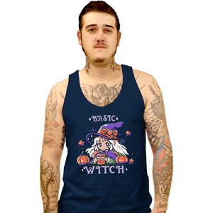 Daily_Deal_Shirts Tank Top, Unisex / Small / Navy Basic Witch Season