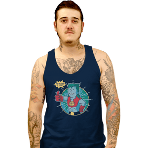 Shirts Tank Top, Unisex / Small / Navy Planet Boy