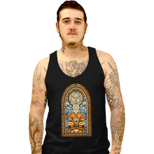 Load image into Gallery viewer, Shirts Tank Top, Unisex / Small / Black Stained Glass Aang
