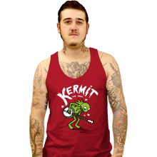 Load image into Gallery viewer, Shirts Tank Top, Unisex / Small / Red Banjoist Frog
