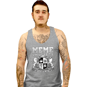 Secret_Shirts Tank Top, Unisex / Small / Sports Grey Meme University