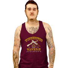 Load image into Gallery viewer, Secret_Shirts Tank Top, Unisex / Small / Maroon Winchester Tavern Crest
