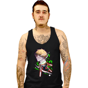 Daily_Deal_Shirts Tank Top, Unisex / Small / Black Chainsaw Holo