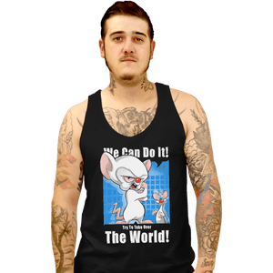 Shirts Tank Top, Unisex / Small / Black Conquer The World
