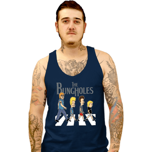 Daily_Deal_Shirts Tank Top, Unisex / Small / Navy Crappy Road
