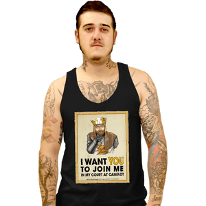 Secret_Shirts Tank Top, Unisex / Small / Black Knights Wanted