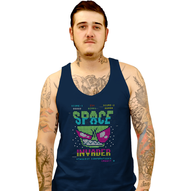 Secret_Shirts Tank Top, Unisex / Small / Navy Space Invader Zim