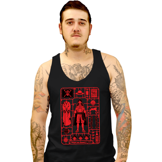 Daily_Deal_Shirts Tank Top, Unisex / Small / Black Luffy Model Sprue