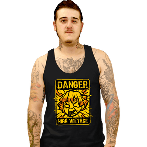 Secret_Shirts Tank Top, Unisex / Small / Black Danger High Voltage