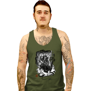 Shirts Tank Top, Unisex / Small / Military Green The Hunter And The Demon