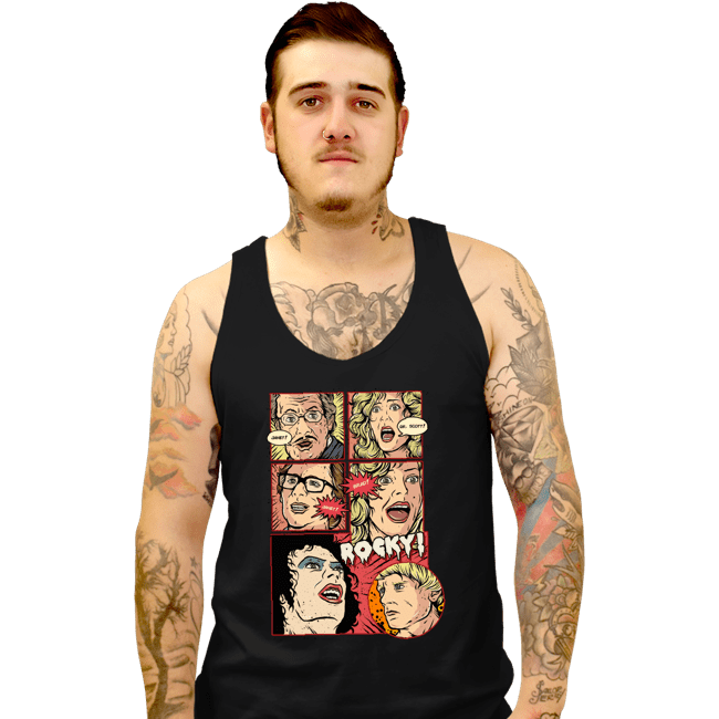 Daily_Deal_Shirts Tank Top, Unisex / Small / Black Janet, Dr. Scott, Janet, Brad, Rocky!