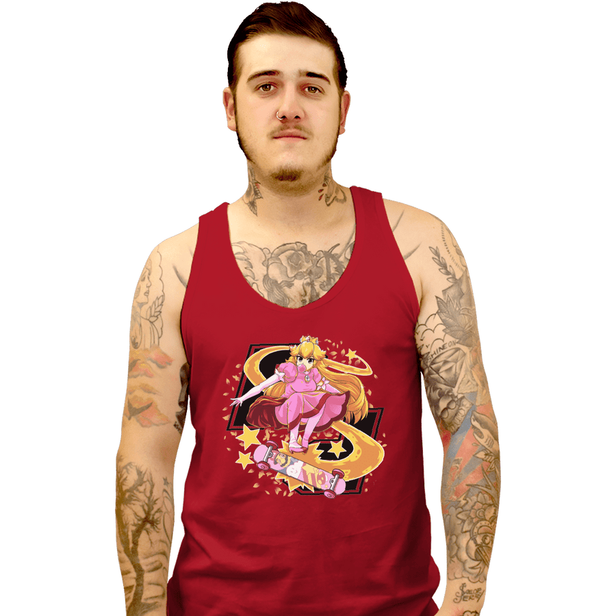 Shirts Tank Top, Unisex / Small / Red Pro Skater Princess