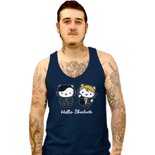 Load image into Gallery viewer, Shirts Tank Top, Unisex / Small / Navy Hello Sherlock

