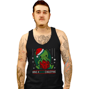 Shirts Tank Top, Unisex / Small / Black Have A Dice Christmas