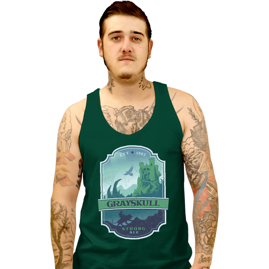 Shirts Tank Top, Unisex / Small / Black Grayskull Strong Ale