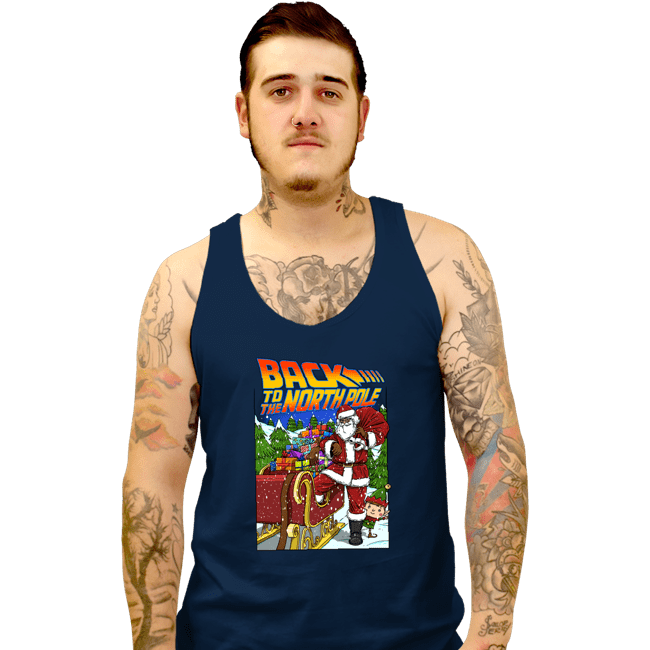 Secret_Shirts Tank Top, Unisex / Small / Navy Back To The North Poll