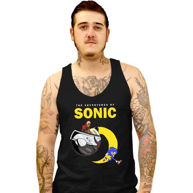 Secret_Shirts Tank Top, Unisex / Small / Black Adventures Of Sonic