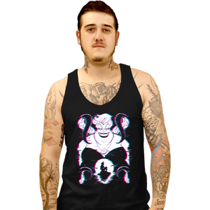 Daily_Deal_Shirts Tank Top, Unisex / Small / Black Glitched Ursula