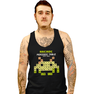 Daily_Deal_Shirts Tank Top, Unisex / Small / Black Arcade Periodic Table