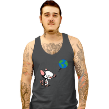 Load image into Gallery viewer, Daily_Deal_Shirts Tank Top, Unisex / Small / Charcoal Mouse With World
