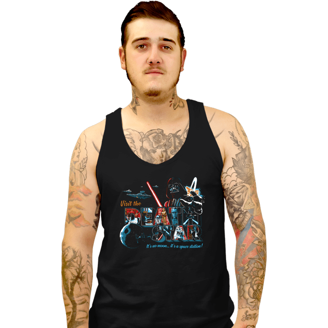 Shirts Tank Top, Unisex / Small / Black Visit The Death Star