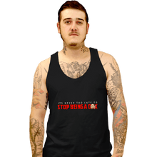 Load image into Gallery viewer, Secret_Shirts Tank Top, Unisex / Small / Black Never Too Late
