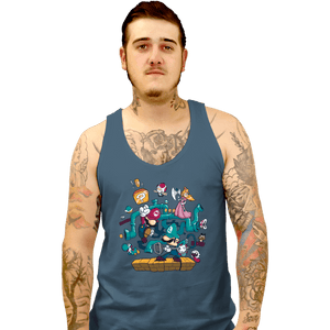 Daily_Deal_Shirts Tank Top, Unisex / Small / Indigo Blue The Plumber Brothers