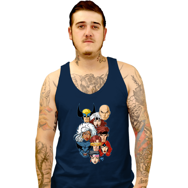 Daily_Deal_Shirts Tank Top, Unisex / Small / Navy Mutant 97 Heads!