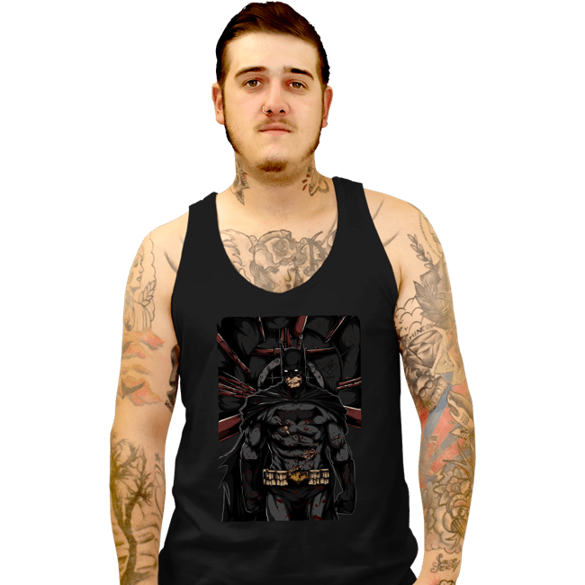 Secret_Shirts Tank Top, Unisex / Small / Black Dark Bat